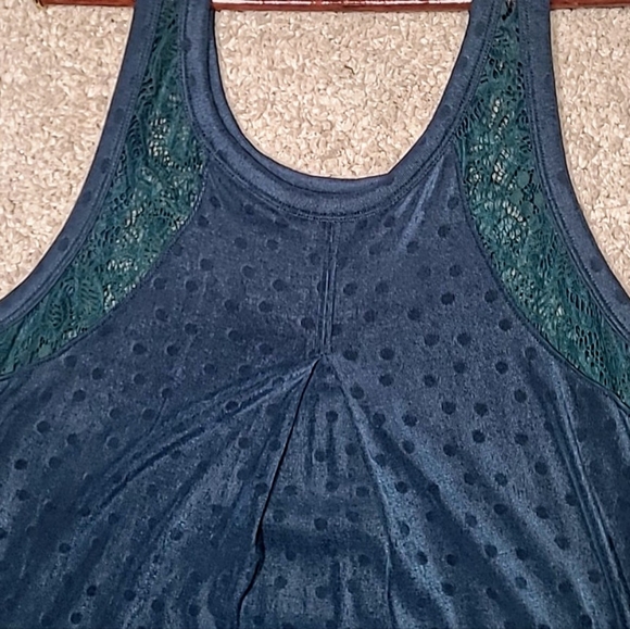 Free People  Make It Count Mini Swing Dress Tunic In Jade Combo. S - Picture 4 of 16